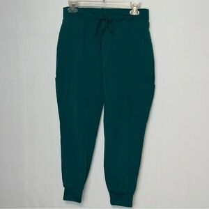 Mandala Scrubs Elasticized Drawstring Waist Pants Pocket Equa-Tek Blue Womens PM